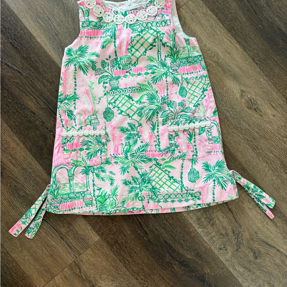 Lilly Pulitzer Pink and Green Floral Dress